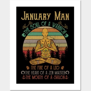 Yoga January Man Posters and Art